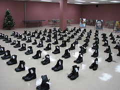 Flickr photo of Boots of Iraqi casualties-by SoundFromWayOut